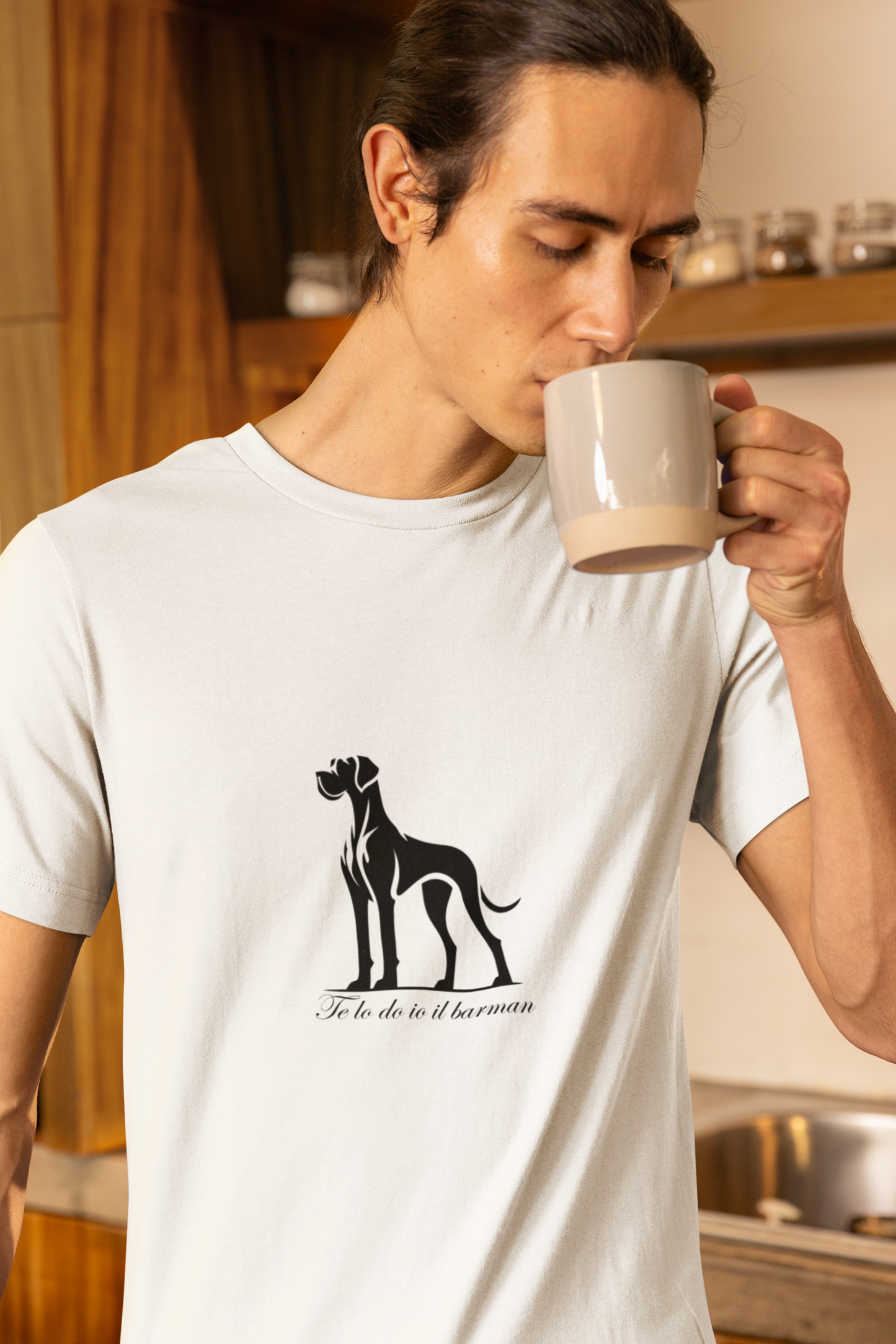 T-SHIRT TE LO DO IO IL BARMAN - UOMO