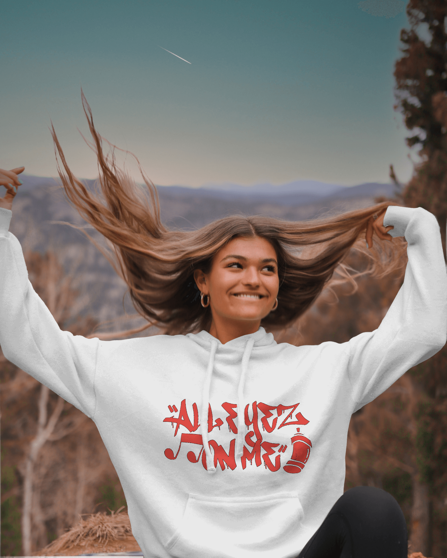 FELPA CON CAPPUCCIO ALL EYEZ ON ME UNISEX