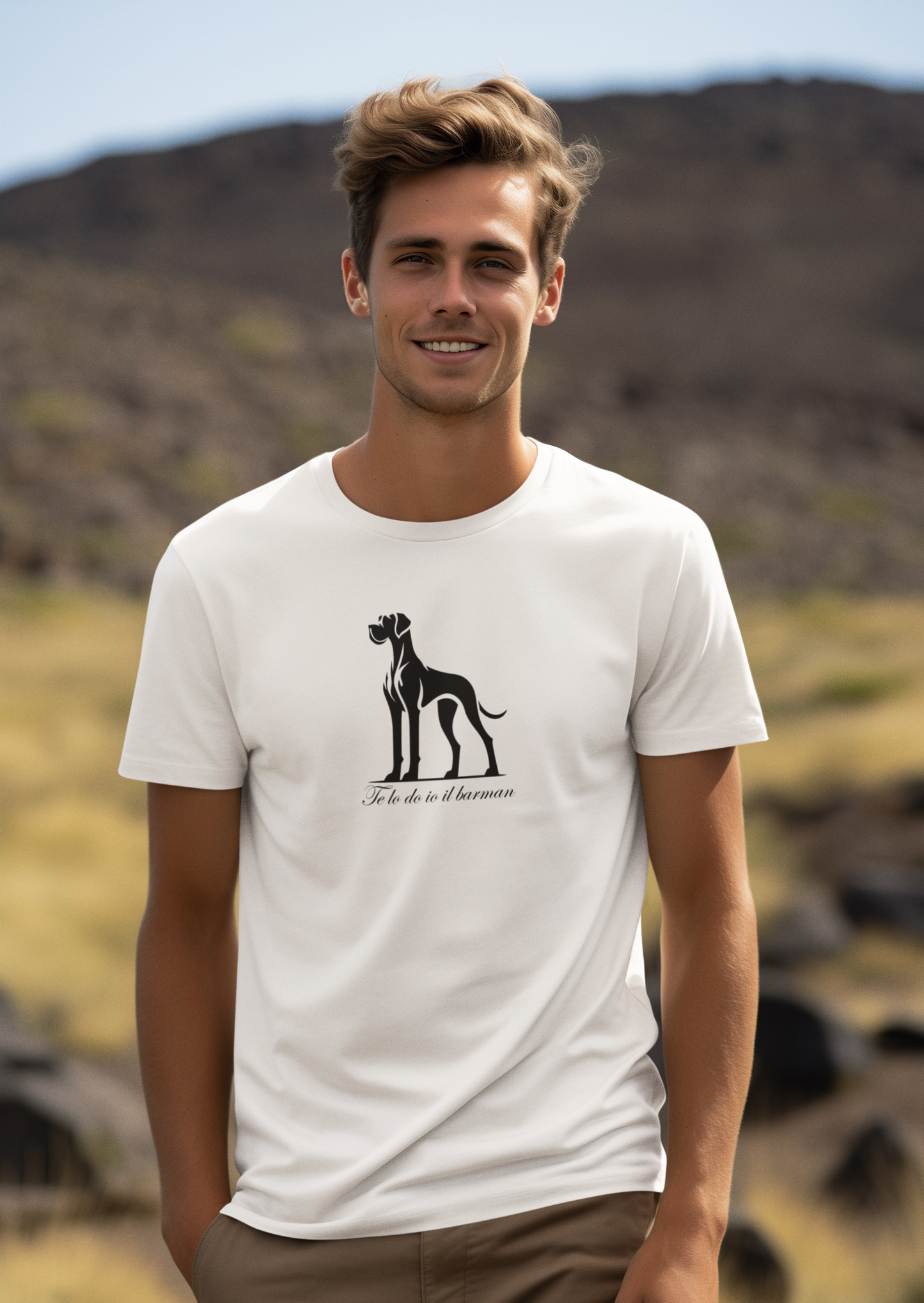 T-SHIRT TE LO DO IO IL BARMAN - UOMO